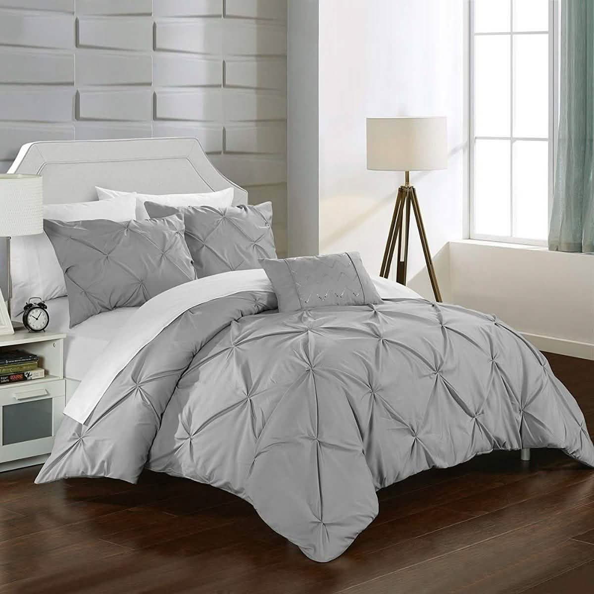 Armi Pinch-Pleated Microfiber Duvet Cover Set DailySale