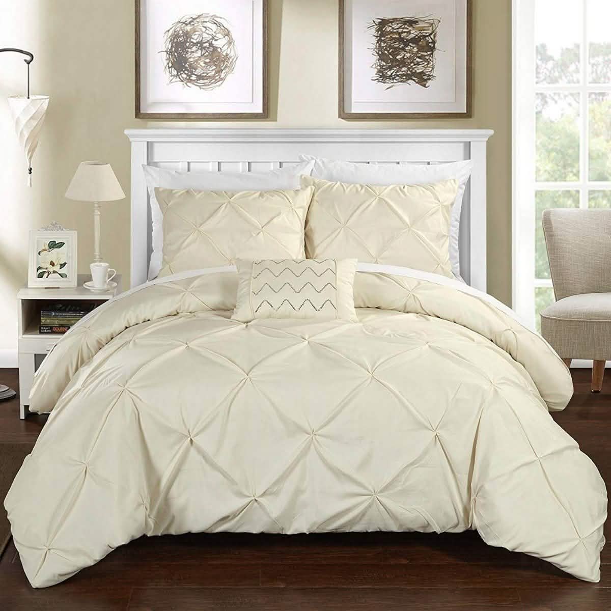 Armi Pinch-Pleated Microfiber Duvet Cover Set DailySale