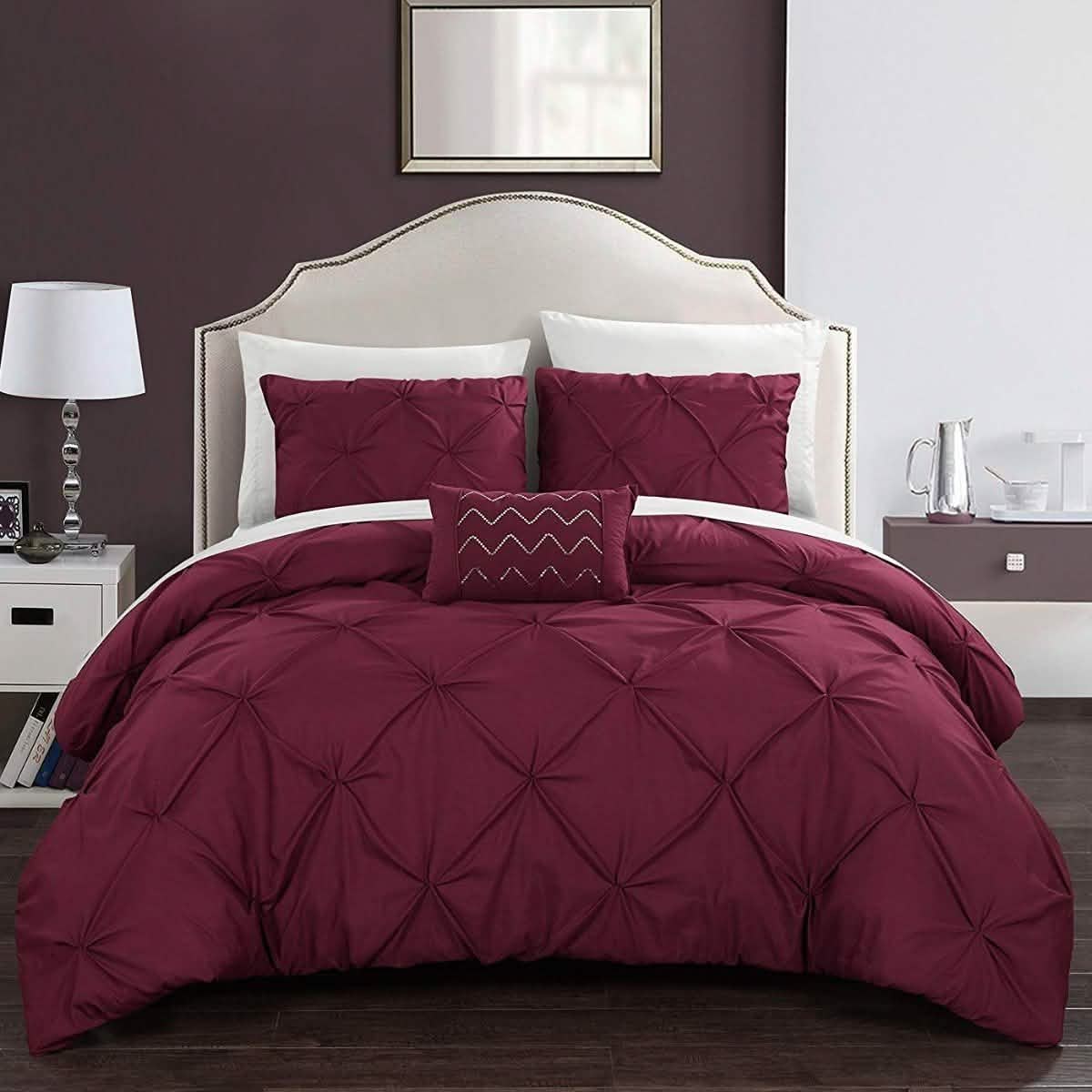 Armi Pinch-Pleated Microfiber Duvet Cover Set DailySale