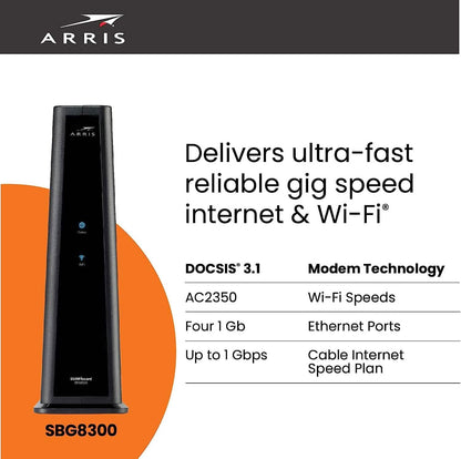ARRIS SURFboard SBG8300 DOCSIS 3.1 Gigabit Cable Modem & AC2350 Wi-Fi Router (Refurbished) DailySale