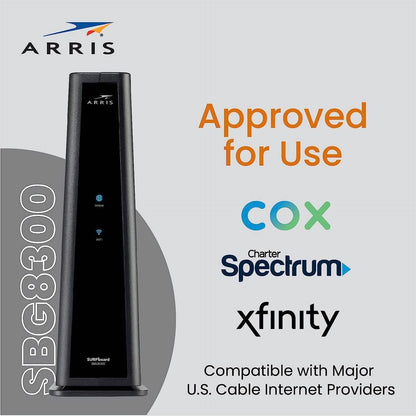 ARRIS SURFboard SBG8300 DOCSIS 3.1 Gigabit Cable Modem & AC2350 Wi-Fi Router (Refurbished) DailySale