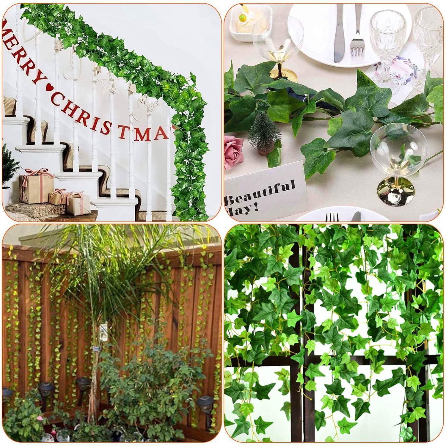 Artificial Ivy Leaves 78.7 Ft. DailySale
