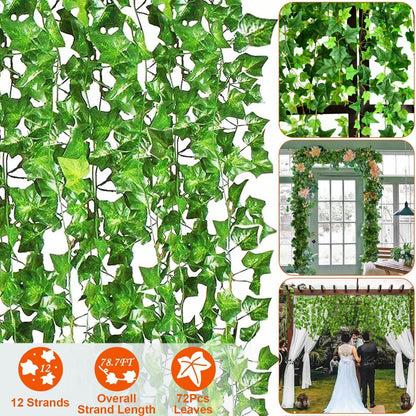 Artificial Ivy Leaves 78.7 Ft. DailySale
