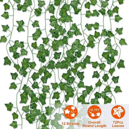 Artificial Ivy Leaves 78.7 Ft. DailySale