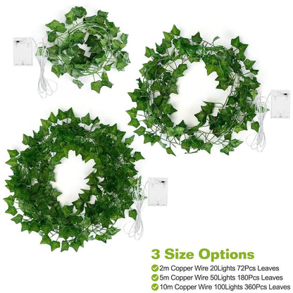 Artificial Ivy Leaves String Lights DailySale