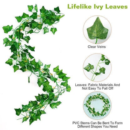 Artificial Ivy Leaves String Lights DailySale
