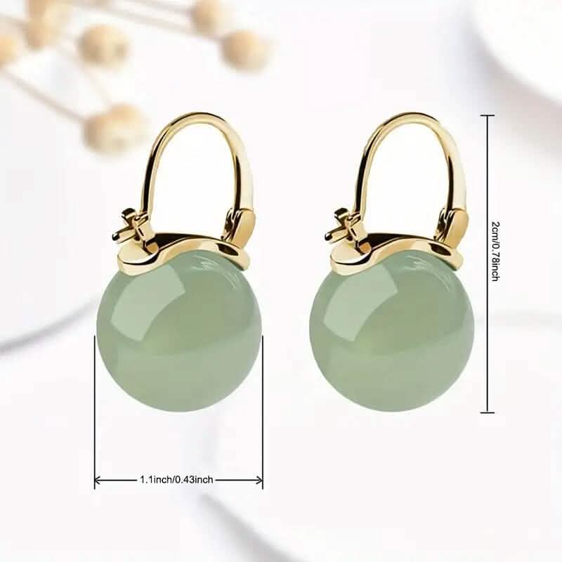 Artificial Jade Temperament Earrings DailySale