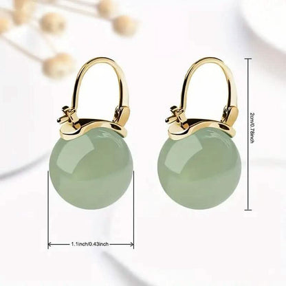 Artificial Jade Temperament Earrings DailySale