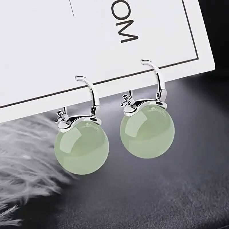 Artificial Jade Temperament Earrings DailySale