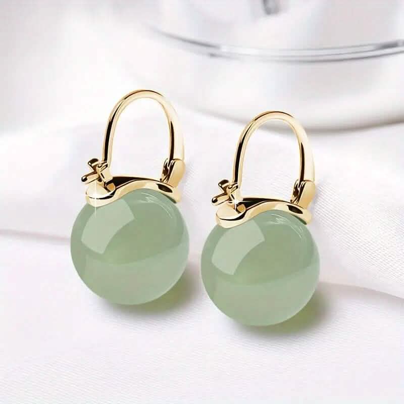 Artificial Jade Temperament Earrings DailySale