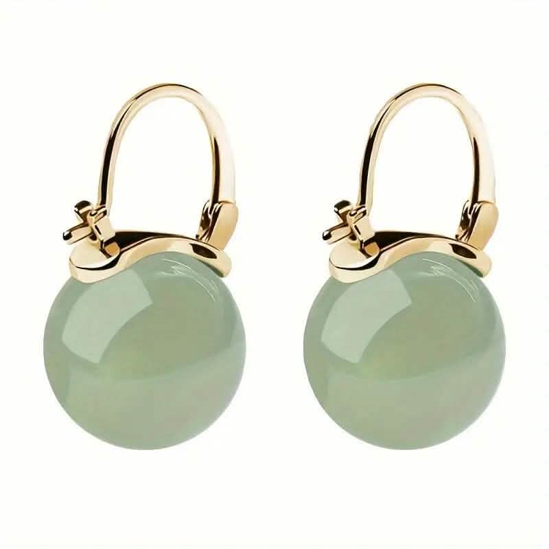 Artificial Jade Temperament Earrings DailySale