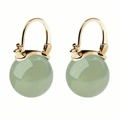Artificial Jade Temperament Earrings DailySale