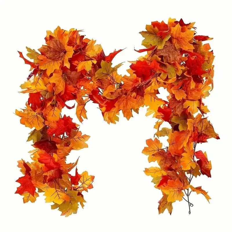 Artificial Maple Leaf Rattan DailySale
