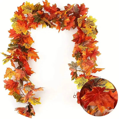 Artificial Maple Leaf Rattan DailySale