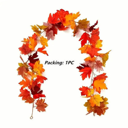 Artificial Maple Leaf Rattan DailySale