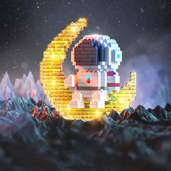 Astronaut Building Blocks LED Glowing Toys DailySale