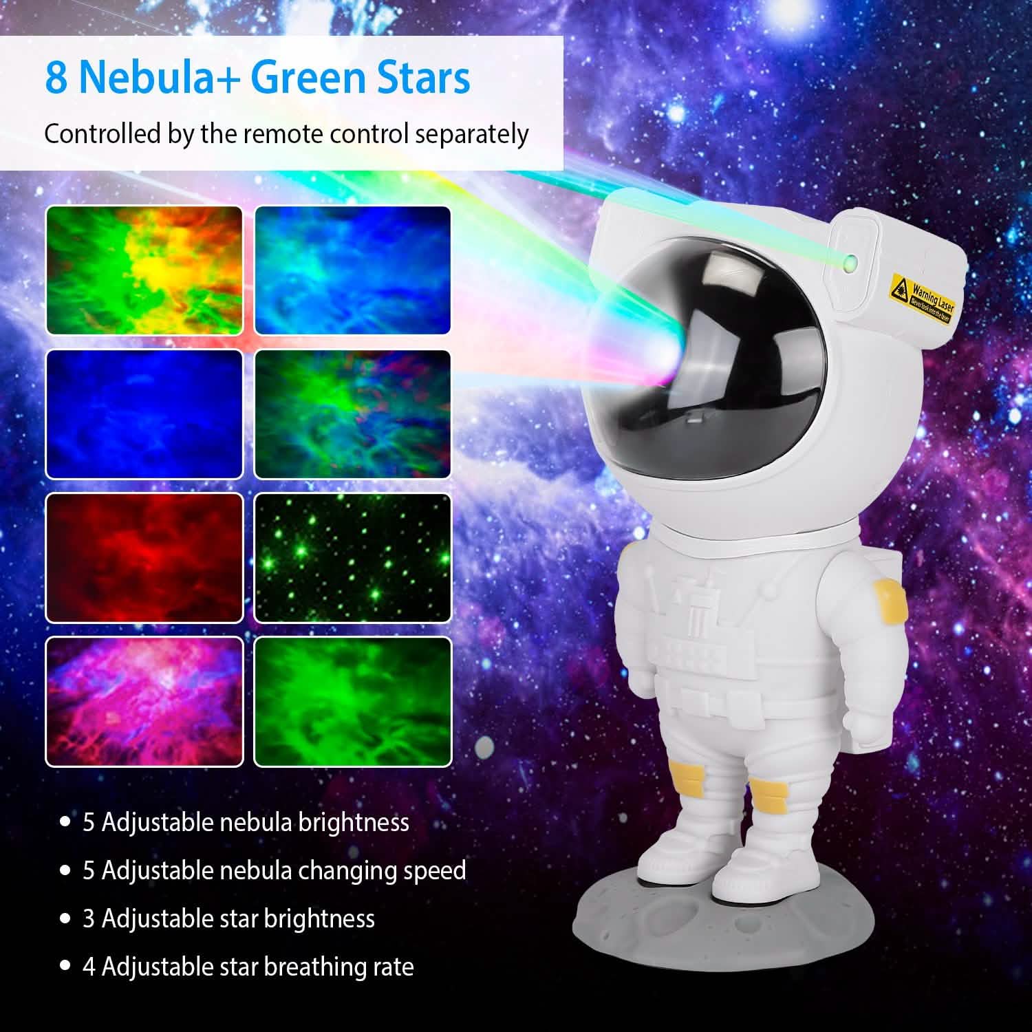 Astronaut Star Projector Light with Remote Control DailySale