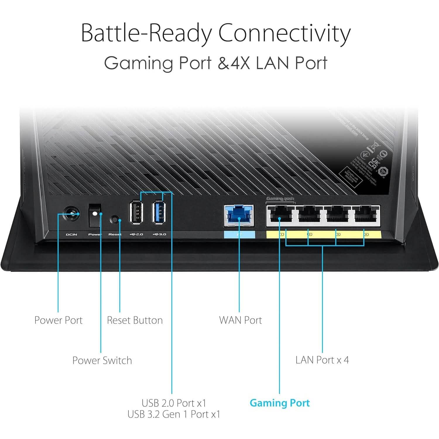 ASUS AX5700 RT-AX86S Dual Band Gigabit Wireless Internet Router (Refurbished) DailySale