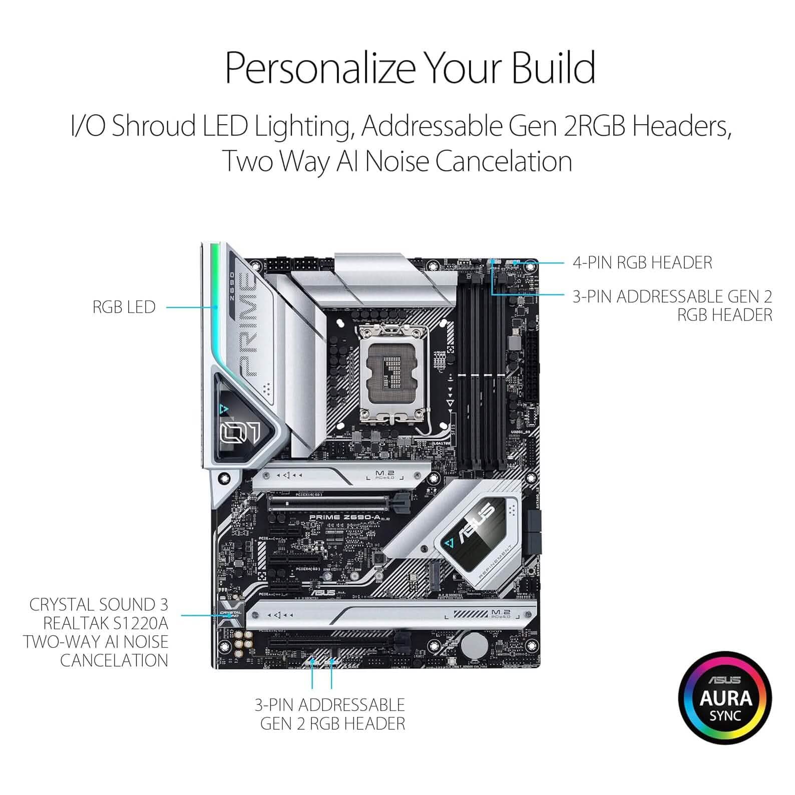 ASUS Prime Z690-A LGA 1700 Intel 12th ATX Motherboard (Refurbished) DailySale
