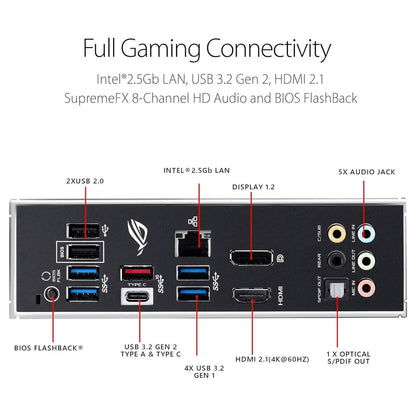 ASUS ROG Strix B550-F Gaming AMD AM4 Zen 3 Ryzen 5000 & 3rd Gen Ryzen ATX  (Refurbished) DailySale