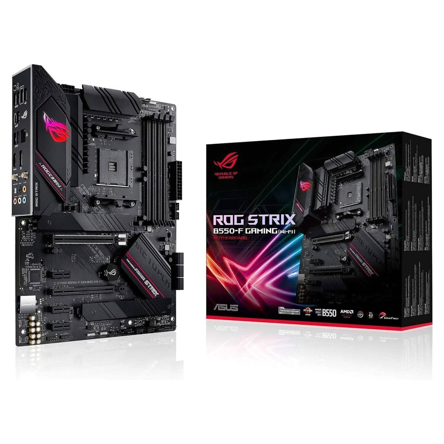 ASUS ROG Strix B550-F Gaming AMD AM4 Zen 3 Ryzen 5000 & 3rd Gen Ryzen ATX  (Refurbished) DailySale