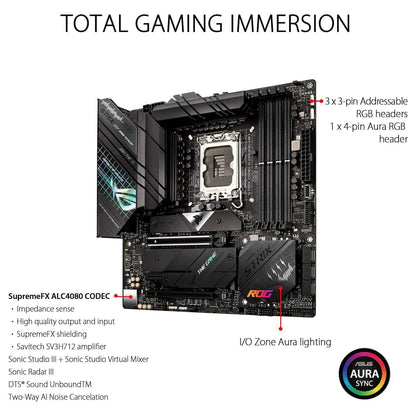 ASUS ROG Strix Z690-G Gaming WiFi 6E LGA 1700 (Intel 12th Gen) (Refurbished) DailySale