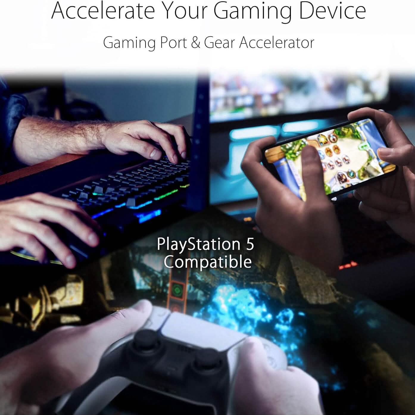 ASUS RT-AX82U AX5400 Dual-Band WiFi 6 Gaming Router, Game Acceleration, Mesh Support, Dedicated Port, Mobile Boost, MU-MIMO, Aura RGB (Refurbished) DailySale