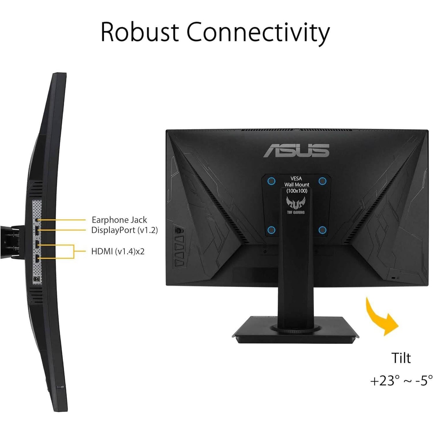 ASUS TUF Gaming 23.6" 1080P Curved Monitor (VG24VQE)  (Refurbished) DailySale