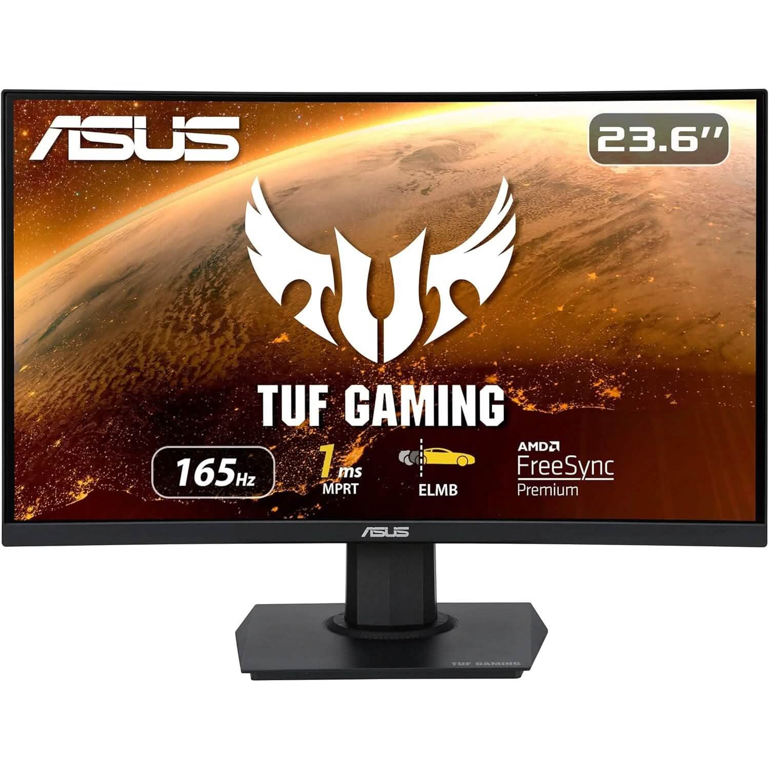 ASUS TUF Gaming 23.6" 1080P Curved Monitor (VG24VQE)  (Refurbished) DailySale