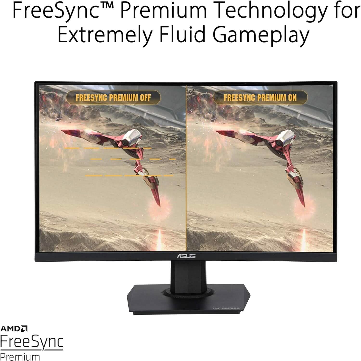 ASUS TUF Gaming 23.6" 1080P Curved Monitor (VG24VQE)  (Refurbished) DailySale
