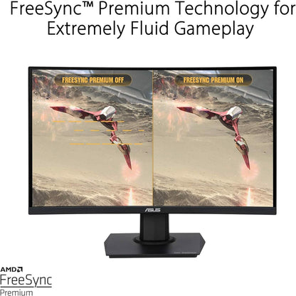 ASUS TUF Gaming 23.6" 1080P Curved Monitor (VG24VQE)  (Refurbished) DailySale