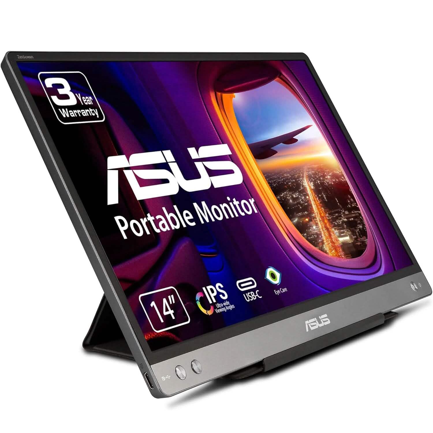 ASUS ZenScreen MB14AC 14” Portable USB Monitor  (Refurbished) DailySale