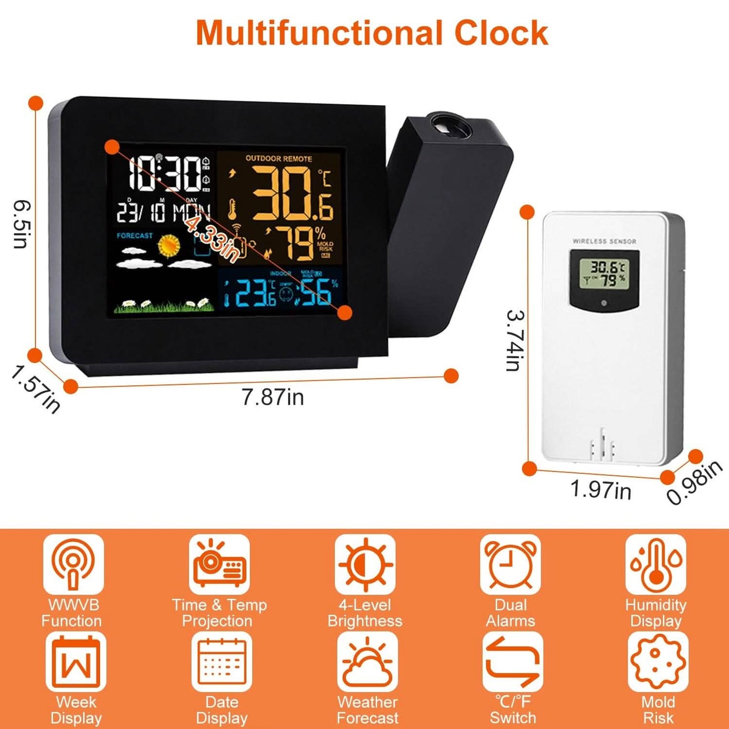 Atomic Projection Alarm Clock DailySale