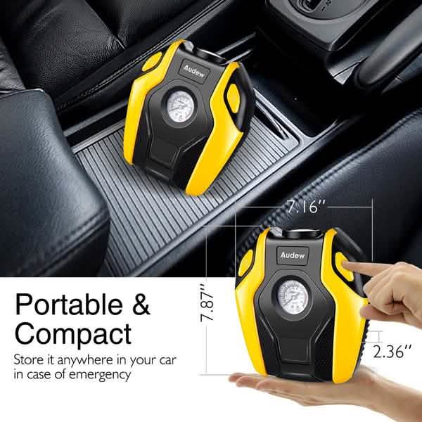 Audew 150W Portable Air Compressor Pump DailySale