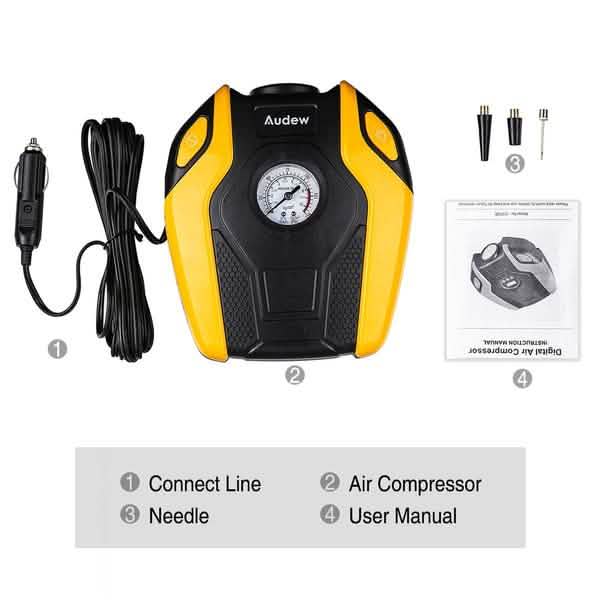 Audew 150W Portable Air Compressor Pump DailySale
