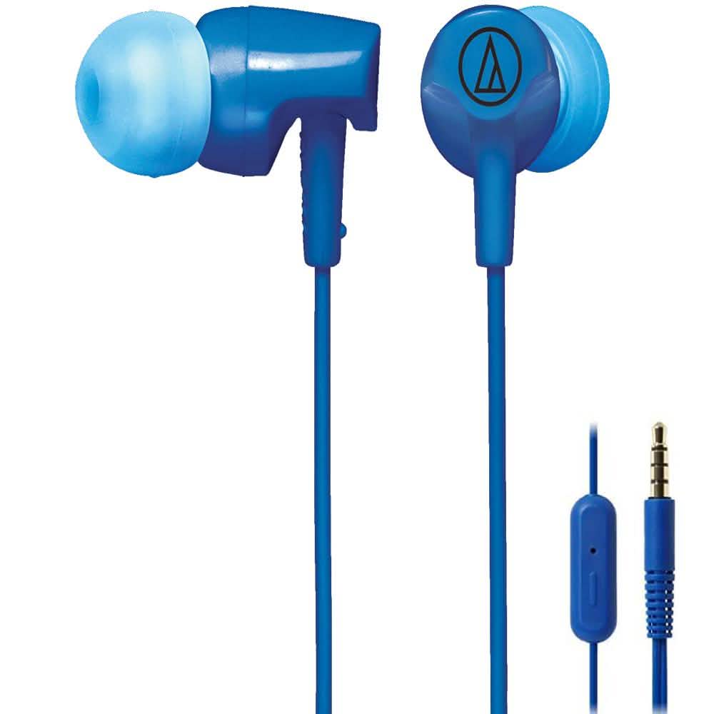 Audio Technica ATH-CLR100iSBL SonicFuel In-ear Headphones with In-line Mic and Control DailySale