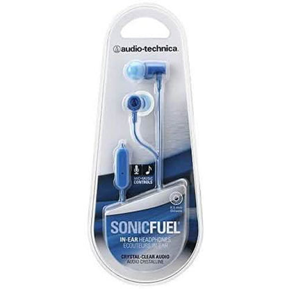 Audio Technica ATH-CLR100iSBL SonicFuel In-ear Headphones with In-line Mic and Control DailySale