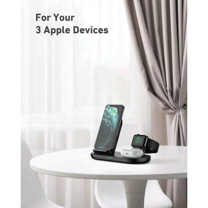 AUKEY 3-in-1 Wireless Charger Black DailySale