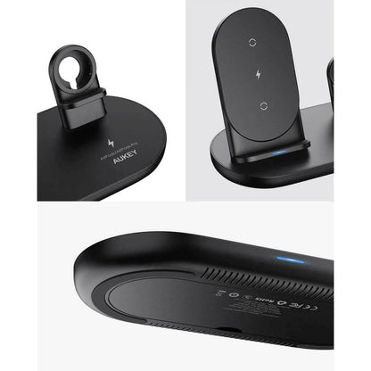 AUKEY 3-in-1 Wireless Charger Black DailySale