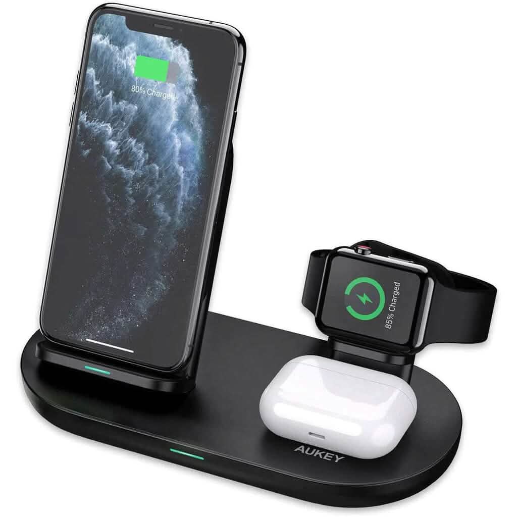 AUKEY 3-in-1 Wireless Charger Black DailySale