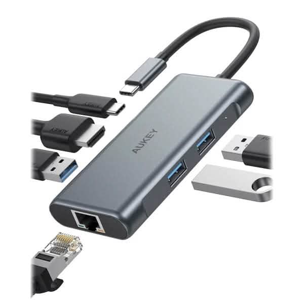 Aukey 6-in-1 USB-C Hub DailySale