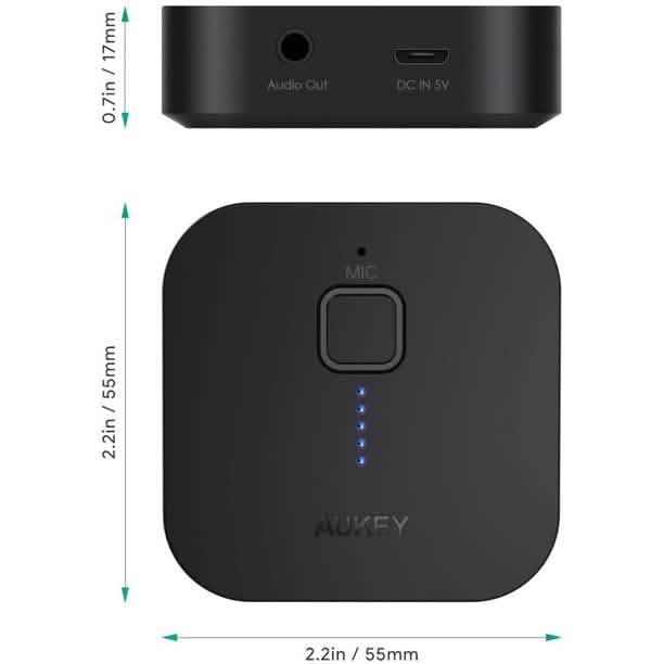 AUKEY Bluetooth Receiver V4.1 Wireless Audio Music Adapter DailySale