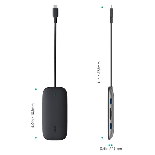 AUKEY CBC71 8 in 1 USB C Hub with Ethernet Port DailySale
