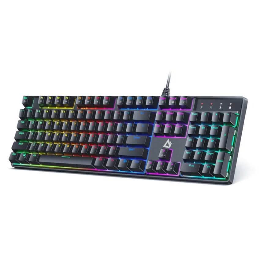 AUKEY KMG16 Mechanical Keyboard Blue Switches 104key DailySale