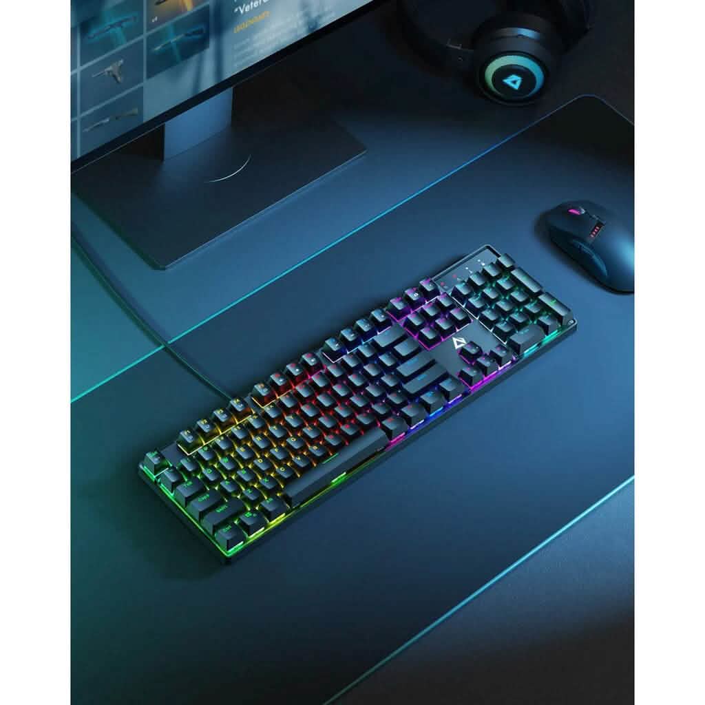 AUKEY KMG16 Mechanical Keyboard Blue Switches 104key DailySale