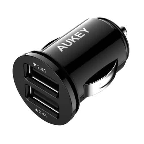 Aukey Universal True AiPOWER 24W 4.8A Dual Port Car Charger (Refurbished) DailySale