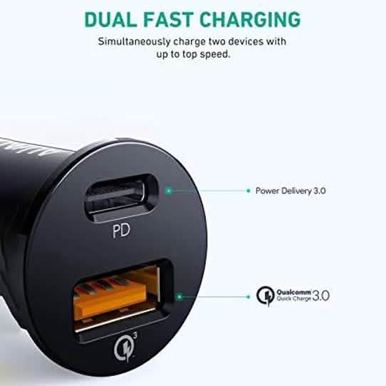 AUKEY USB C Car Charger DailySale