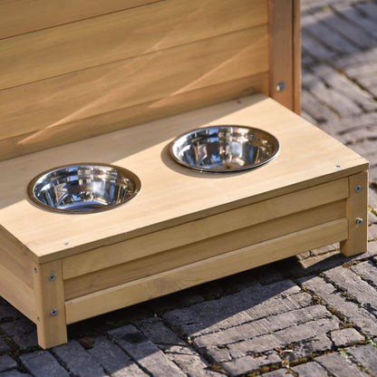 Aukfa 39.4” Wooden Dog House Puppy Shelter Kennel Outdoor & Indoor Dog Crate DailySale