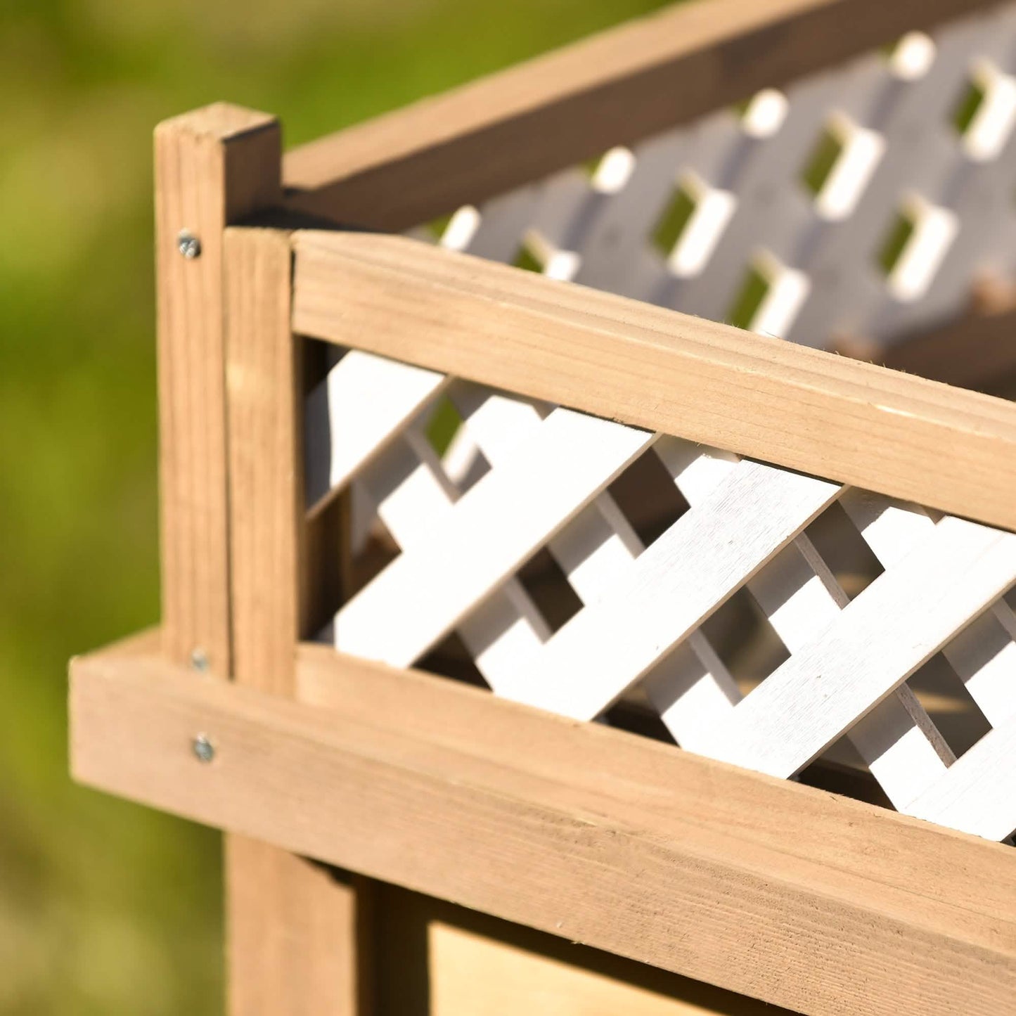 Aukfa 39.4” Wooden Dog House Puppy Shelter Kennel Outdoor & Indoor Dog Crate DailySale
