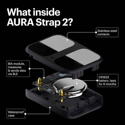 AURA Strap 2 Compatible w Apple Watch (45/49 mm (44/42mm), Coal Black)  (Refurbished) DailySale